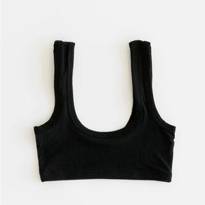 ARQ WIDE STRAP BRA IN BLACK SZ SMALL